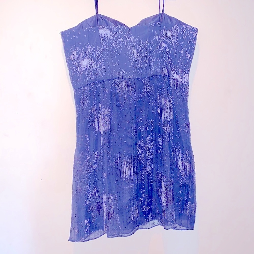 Bcbgeneration Grey Side Drape Strapless Cocktail … - image 5